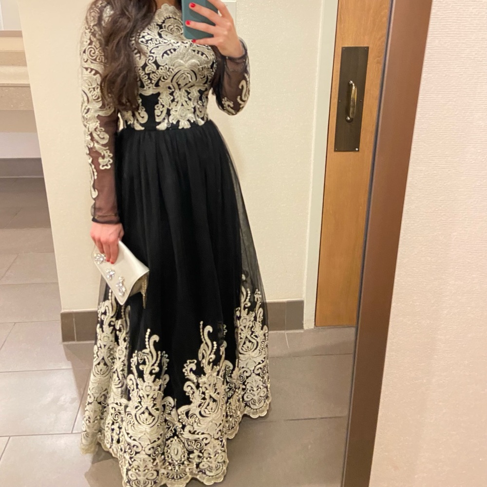 Chi Chi London premium lace maxi dress